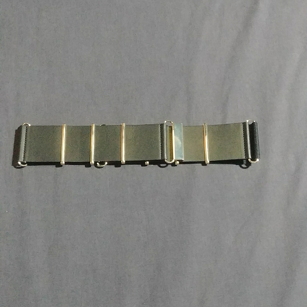 NWOT mark. Faux Leather & Gold Metallic Belt